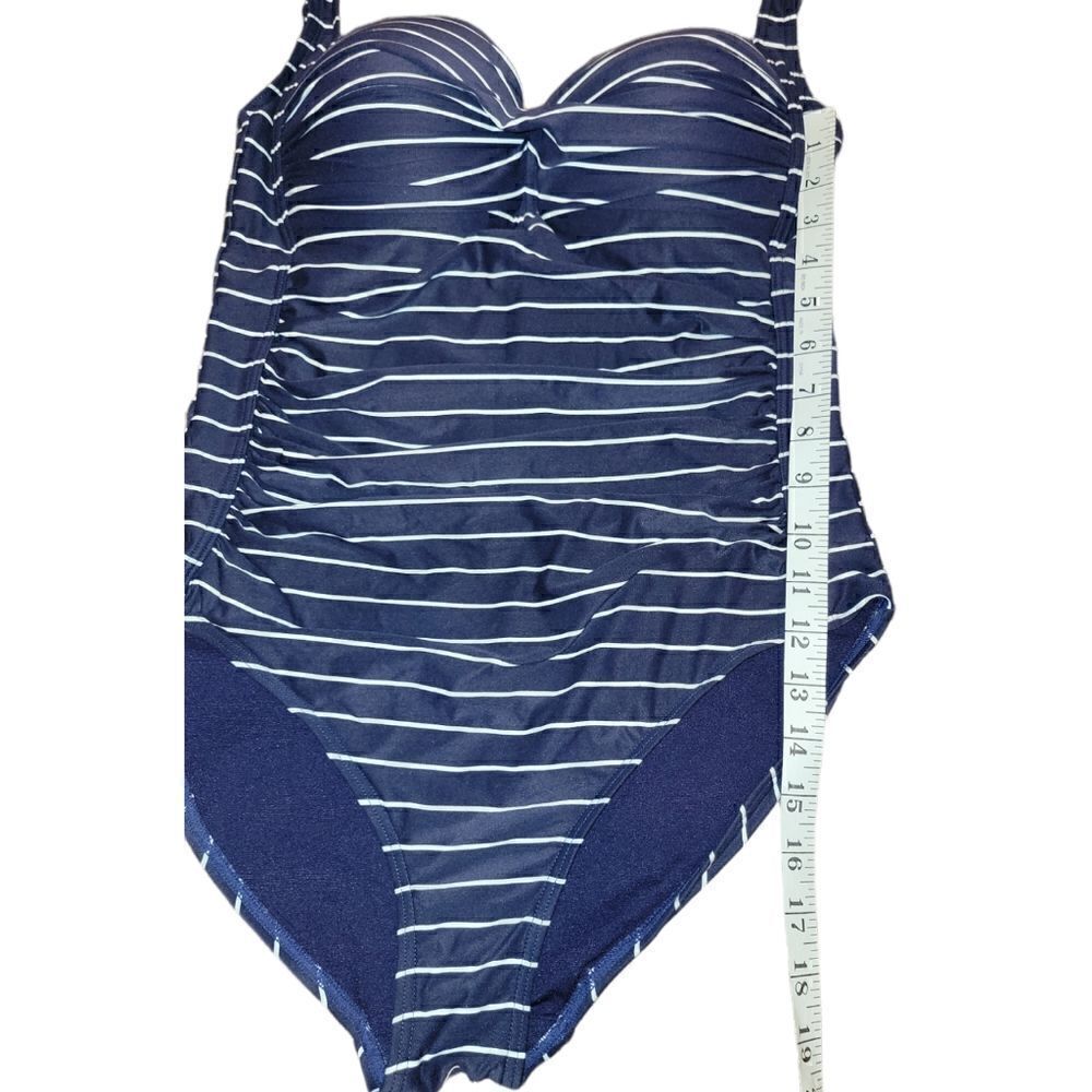 Nip Tuck Capri Stripe Twist Front Multifit One Pi… - image 8